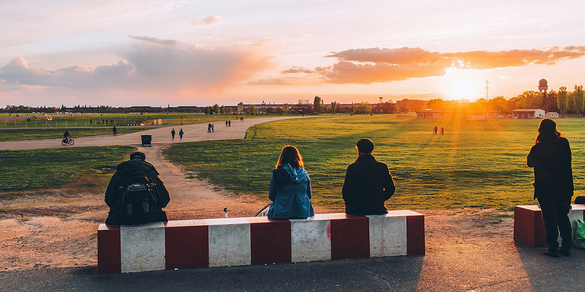 Sonnenuntergang Tempelhofer Feld